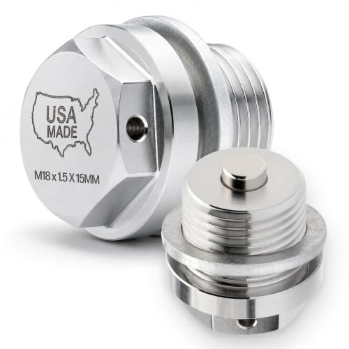 Votex - Made in USA - M18 x 1.5 X 15MM Stainless Steel Neodymium Magnetic Oil Drain Plug fits Ram Cummins 5.9 and 6.7 - Part Number DP046 - size: M18-1.5 Magnetic Drain Plug