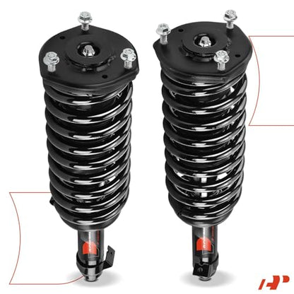 A-Premium Front Complete Strut Assemblies with Coil Springs, Set of 2