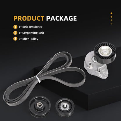 Belt Tensioner and Idler Pulley Serpentine Belt kit - size: for C300/E350/ML350 2006-2011