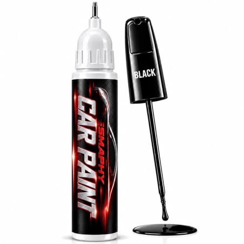 Black Car Touch Up Paint Pen, Scratch Remover & Repair for Auto & Rims - color: Black
