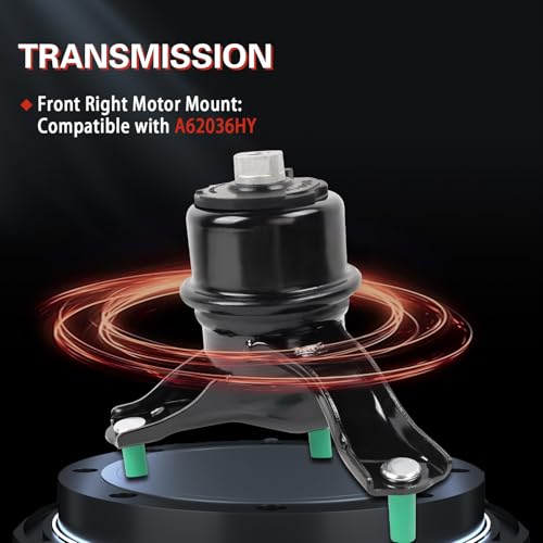 Engine Motor & Transmission Mount Compatible with 2005 2006 2007 Avalon 3.5L V6 Auto Set 4pc A4239HY A62036HY A62078 A4207 - size: 2005-2007 Avalon 3.5L