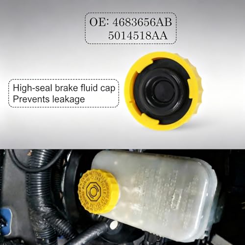 Brake Master Cylinder Reservoir Cap 4683656AB for Jeep Wrangler 2001-2017 for Dodge Journey 2009-2020