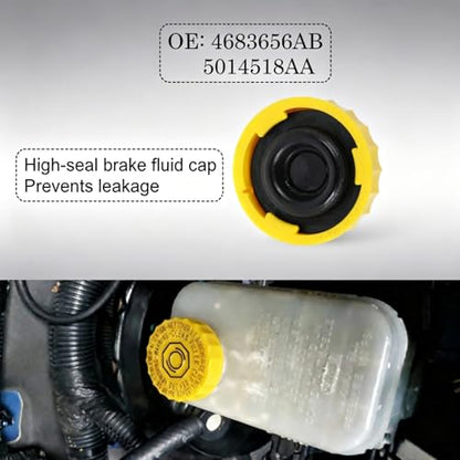 Brake Master Cylinder Reservoir Cap 4683656AB for Jeep Wrangler 2001-2017 for Dodge Journey 2009-2020
