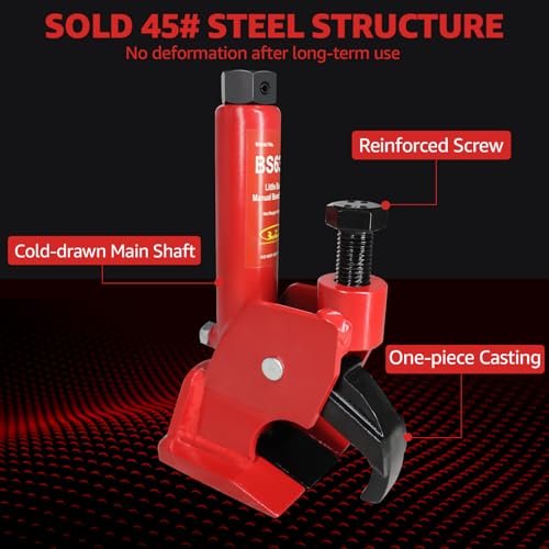 BESTOOL Manual Tire Bead Breaker with Bead Clamp for ATV & Tractor Tires - color: red