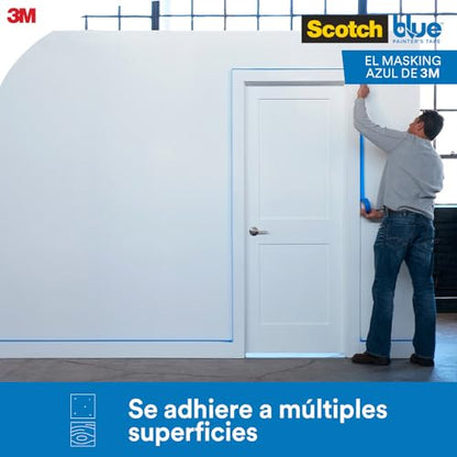 ScotchBlue Original Multi-Surface Painters Tape, 2 Inch Wide (1.88 in. x 60 Yds), 1 Roll Blue Paint Tape Protects Surfaces & Removes Easily, Masking Tape for Indoor and Outdoor Use (2090-48NC) - style: 1 roll