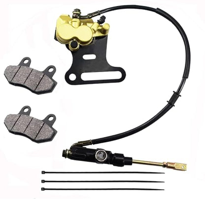 PRO BAT 15mm Hydraulic Rear Disc Brake Caliper System w/Brake Pad Kit - color: Golden, size: 15mm