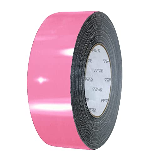 VViViD Gloss Vinyl Detailing Wrap Tape 2" x 20ft DIY Roll (Gloss Pink) - color: Gloss Pink