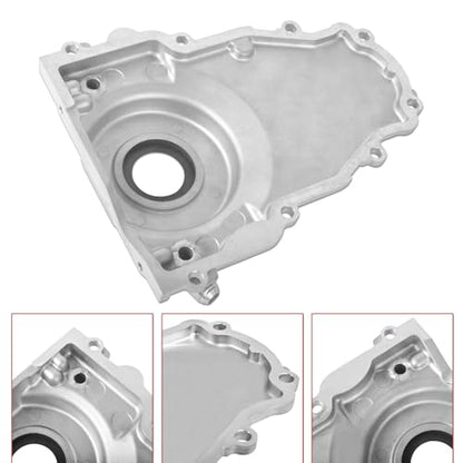 Alum LS Front Timing Cover w/Crank Gasket & Bolts Set-10AN 551589 - size: Gen 3 GM LS Series -10AN 551589