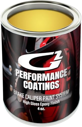 G2 High Temperature Brake Caliper Paint Kit - High Gloss, Wear and Heat Resistant, Epoxy Paint System - Dries Hard, No Flaking or Fading Gold G2168 - color: Gold