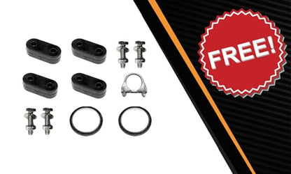 Exhaust Resonator Pipe and Muffler Kit Compatible with Honda Insight 2010-2014 1.3L | Stainless Steel | Northeastern Exhaust | Free Gaskets, Clamp, Hangers and Bolt Kit Included | Direct-Fit - color: Resonator & Muffler Kit