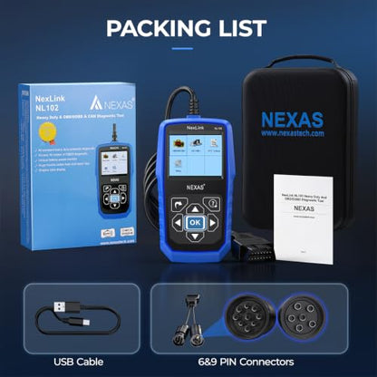 NEXAS NL102 Heavy Duty Truck Diagnostic Scanner for Diesel Trucks - color: truck scanner