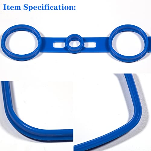 VS50530R 2001-2012 Compatible with Pontiac Vibe Scion TC XB Toyota Camry Corolla Highlander Matrix Rav4 Valve Cover Gasket & High Temperature(650º F) Gasket Maker 2.0L 2.4L L4 2AZFE 1AZFE VS50362