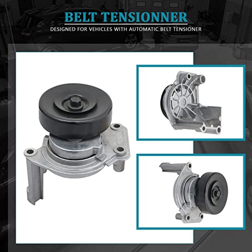 IRONTEK 166200W036 Belt Tensioner Pulley Assembly fit for Lexus (1998-2000 GS400/ 2001-2007 GS430/ 1998-2000 LS400), for Toyota (2001-2009 Sequoia/ 2000-2009 Tundra) #16620-0W101 305255 38173 38488 - size: 166200W036