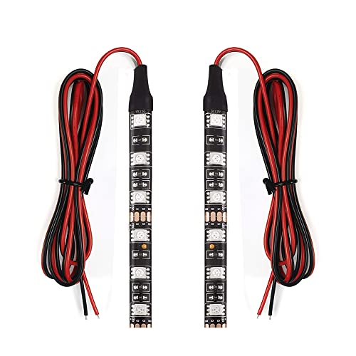 Universal 2pc 4in Motorcycle LED Turn Signal Light Amber LED Strip Light Bar for Motorcycle Car Scooter ATV UTV Golf cart Front Rear Turning Indicator Lights Blinker Tail Running Light - size: 2x 6LED Amber Light Bar