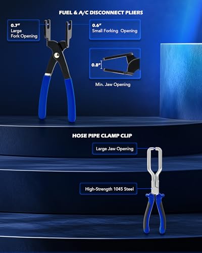 OMT14pc Fuel Line Pliers &Hose Clamp Pliers Set, Fuel Line Disconnect Tool - size: Hose Clamp Pliers Set-14pc