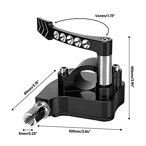 7/8 Universal Billet Thumb Throttle Lever Control Assembly CNC ATV Fit for YAMAHA Banshee Raptor 350 660 700 HD TRX 400EX 250R 450R Suzuki LTR450 250 500 LTZ400 250 500R Kawasaki - Black - color: Black