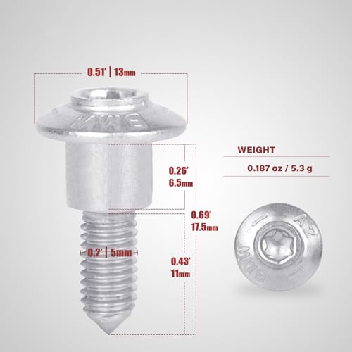 Fairing Bolt Kit, for BMW Motorcycle Body Panel, Windshield & Seat Cowl - size: M5 x 17.5