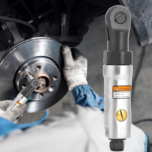 Walfront Impact Wrench, Air Impact Driver Pneumatic Ratchet Wrench Straight Shank Mini Air Ratchets 1/4in Threaded Connector(1/4“)