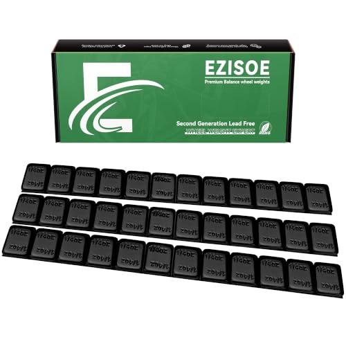 1/4 oz Stick On Wheel Weights 288pcs Easy Peel Black - color: Black, size: 0.25oz-288PCS