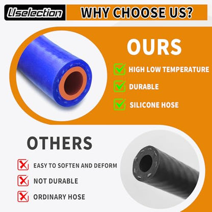 1" ID-5Ft(ID 25mm) Heater Hose Enhanced Double Reinforcement - color: Blue, size: 1" ID-5Ft(ID 25mm)