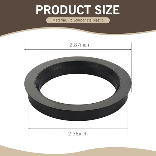 MLY 4 PCS Hub Centric Rings, Vibration-Reducing Vehicle Wheel Spacers, 73.1mm to 60.1mm Plastic Hub Rings for Secure Rim-to-Hub Alignment, Compatible with 73.1mm Wheel to 60.1mm Hub (Black)