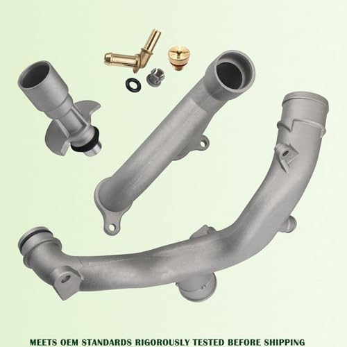 Upgraded Aluminum Coolant Outlet Pipes Kit Compatible with Jaguar,Land Rover Range Rover Sport LR4 3.0L V6/5.0L V8 Replaces LR092992 LR028136 LR049990 - size: Coolant Outlet Pipes Kit