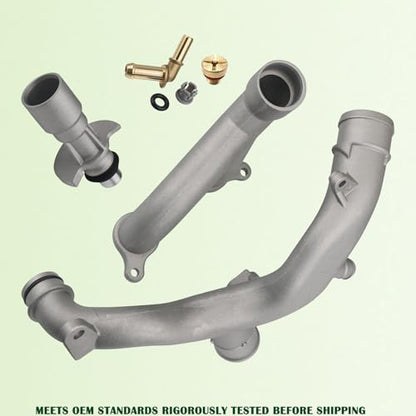 Upgraded Aluminum Coolant Outlet Pipes Kit Compatible with Jaguar,Land Rover Range Rover Sport LR4 3.0L V6/5.0L V8 Replaces LR092992 LR028136 LR049990 - size: Coolant Outlet Pipes Kit