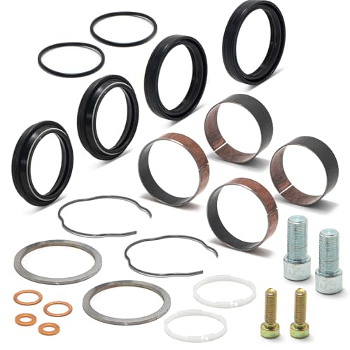 TOFR Front End Fork Leg Rebuild Seals Boots Kit 49mm for Harley Dyna 06-17