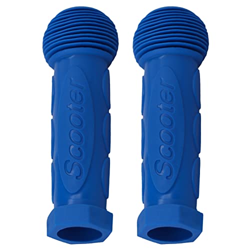 Kids Scooter Handle Grips Replacement Handlebars for 2/3/4 Wheels Child Kick Scooters Bike Rocking Car Push Cart, 9 Color Available, 2-Pack - color: Blue