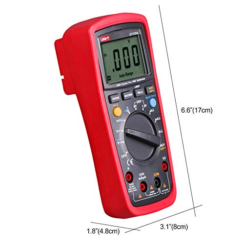 UNI-T Multimeter Kit UT139A, Digital Voltmeter Ohm Meter True RMS Auto/Manual Range 2000 Counts - size: UT139A