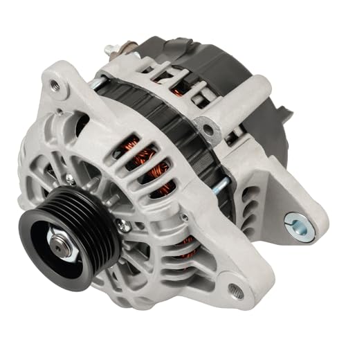 KAX Alternator Compatible with Hyundai,Kia;2001-2004 Santa Fe 2.7L,2002-2004 Sonata 2.7L,2002-2004 Optima 2.7L,2003-2004 Tiburon 2.7L 110 Amp Replace for 11020N,439295,3730037405RU,3730037405R - size: 11020N-G