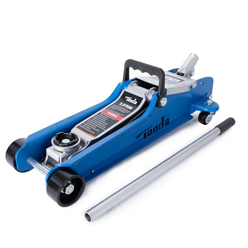 TONDA 2.5 Ton Low Profile Floor Jack, 5,000 Lb Hydraulic Car Jack - color: BLUE