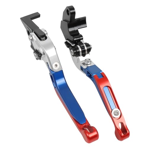 CHIFUN Brake Lever and Clutch Lever Set Replacement for BMW G310R G310GS 2017-2025, Motorcycle Foldable Length Adjustable Handlebar Lever (Blue) - color: Blue