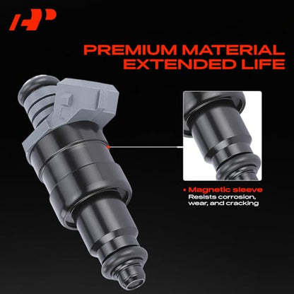 A-Premium Set of 8 Fuel Injectors Compatible with Dodge, Jeep, Ram - style: Pack of 8