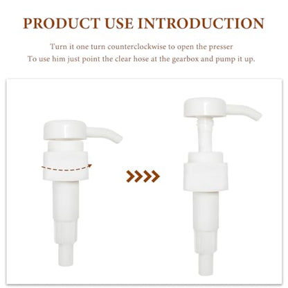 KVAEY 4 CC Fluid Pump for Quart Bottles, Automotive Quart Bottle Hand Pump with Flexible Tube, Fluid Pump Transfer Gear Oil Transmission and Differential Fluid, Car Accessories (4 CC) - color: 4 CC