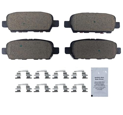 HUSCH Rear Ceramic Brake Pads Kit Fit For INFINITI EX35, For EX37, For FX35 - size: D905-7784