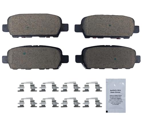 HUSCH Rear Ceramic Brake Pads Kit Fit For INFINITI EX35, For EX37, For FX35 - size: D905-7784