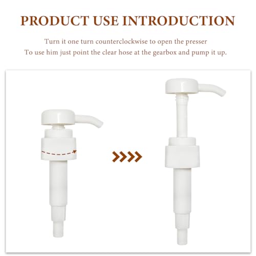 KVAEY 4 CC Fluid Pump for Quart Bottles, Automotive Quart Bottle Hand Pump with Flexible Tube, Fluid Pump Transfer Gear Oil Transmission and Differential Fluid, Car Accessories (10 CC, with Pump) - color: 10 CC, with Pump