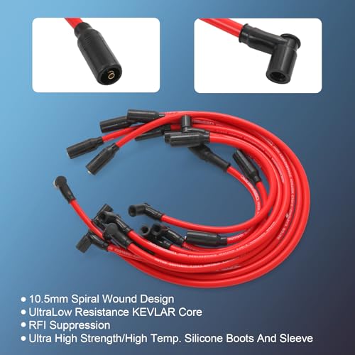 Spark Plug Wire 10.5mm Replacement for Chevy Replacement for GMC 5.0L 5.7L
