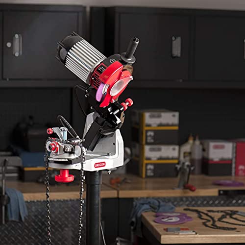 Oregon Professional Hydraulic Clamping 120-Volt Bench Chain Grinder - size: Professional with Hydraulic Assist for High-Volume