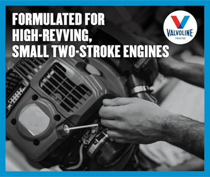 Valvoline 2-Cycle Multi-Purpose TCW-3 Motor Oil 1 QT, Case of 6