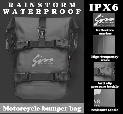 Motorcycle Waterproof Saddle Bag Crash Bar Bag Outdoor Tank Bag - size: 10L
