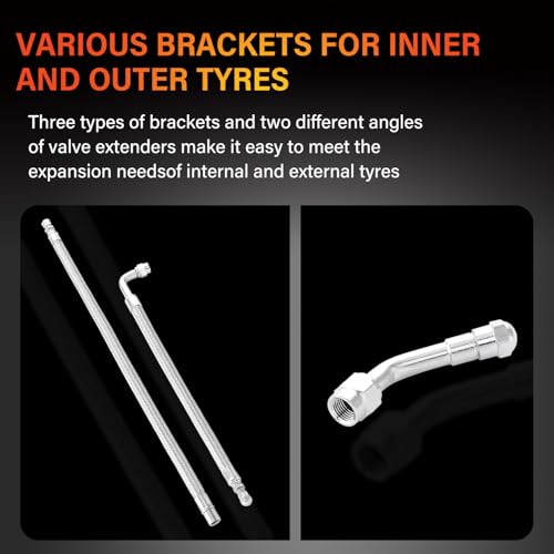 Dually Valve Stem Extenders Kit, 16" to 19-1/2"