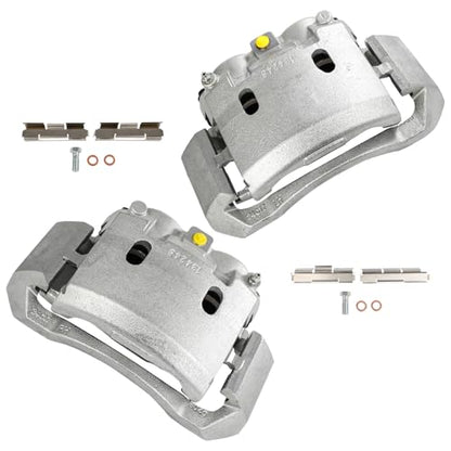 cciyu Front Left & Right Disc Brake Calipers Assembly 18B4747 18B4746 - size: Front[18B4747+18B4746]