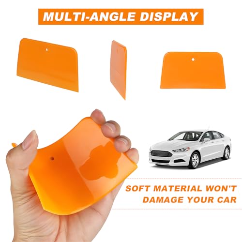 3 PCS Body Filler Spreaders, 4" 5" 6" Reusable Squeegee Flexible Car Body Filler Spreader Tool, Plastic Maintenance Tool for Automotive Applying Fillers Putties Glazes Caulks - color: 3 PCS