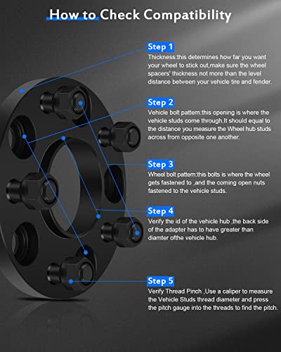 ECCPP 2PCS 20mm 5x4.75 Wheel Spacers 5 lug for chevy for Camaro 1984-2002 - size: 2pcs