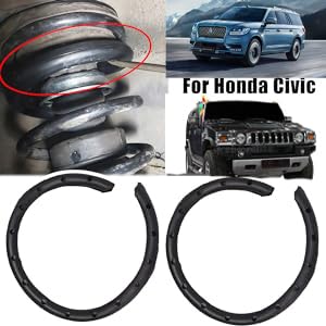 Universal 4PCS Coil Spring Silencer/Isolator, Front & Rear Suspension Protection, Rubber Noise Reduction Sleeves for large saloon, Truck, large SUV - color: SUV