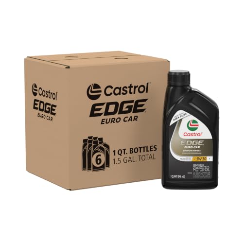 Castrol EDGE Euro 5W-30 K Advanced Full Syn Motor Oil, 1 Quart, Pack of 6 - size: 1 Quart Pack of 6