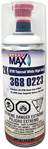 SprayMax 2K Topcoat High Gloss White | 2K High Gloss White Spray Paint