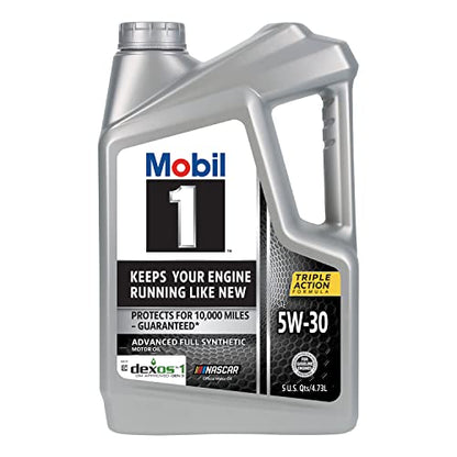 Mobil 1 Full Synthetic Motor Oil 5W-30 | Advanced Formula | 5 Quart | Pack of 2 - size: 5 Quart (Pack of 2), style: Full Synthetic